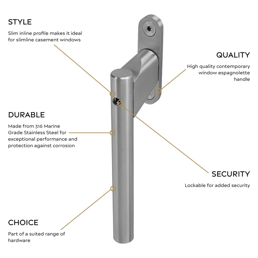 quality window espag handle